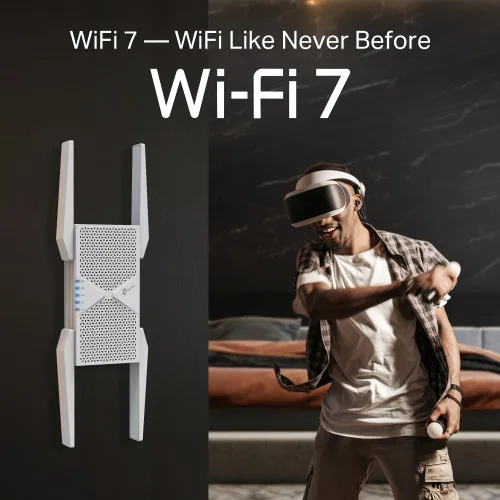 Vista 6 de TP-Link -RE655BE BE11000 Extensor de alcance Wi-Fi 7 de tres bandas (renovado)