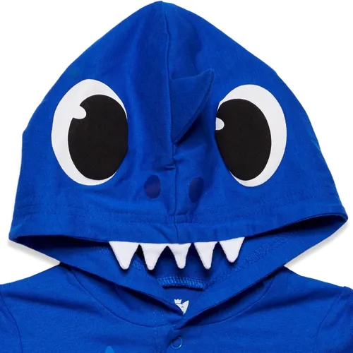 Vista 5 de Pinkfong Conjunto de camiseta y pantalones cortos de rizo francés para bebé Shark Mommy Shark para recién nacido a niño pequeño