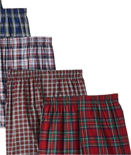 Vista 4 de Hanes Ultimate Men's Big Tartan Boxers, 5-Pack