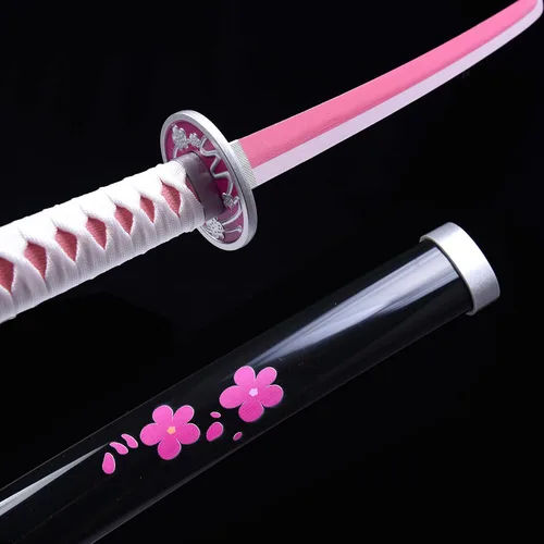 Vista 66 de ziqing Espada para cosplay de Demon Slayer hecha a mano, Katana de 31 pulgadas con múltiples estilos para elegir
