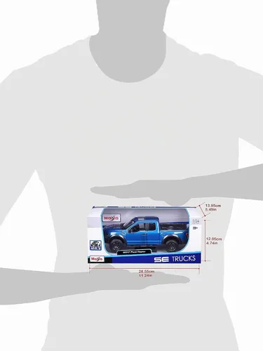 Vista 11 de Maisto 1:24 SE Camiones 2017 Ford F150 Raptor - Azul
