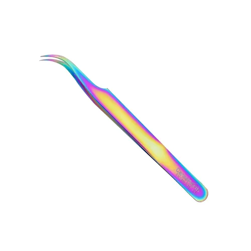 Vista 8 de Pinzas de extensión de pestañas de calidad suiza, volumen ruso, titanio, multicolor, J1 (Dolphin)