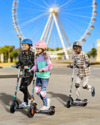 Vista 2 de [Usado] Gyroor H40 Kids Electric Scooter 180W 10MPH LED Lights Ages 6 12