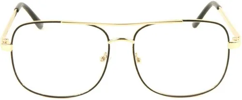 Vista 2 de Elite Classic Square - Lentes de lectura para lector de aviador (montura negra y dorada, 3.00)