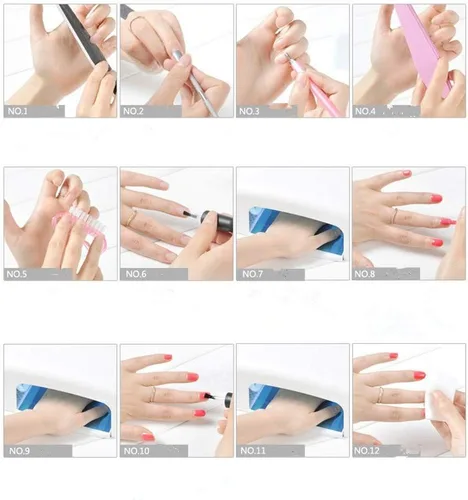 Vista 4 de XICHEN Secador de uñas UV 36W - Lámpara UV para esmalte de gel - 4 x 9W Blanco