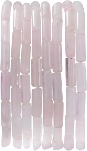 Vista 31 de Cuentas de tubo rectangular de jade africano natural, 0.157 x 0.512 in, 15.0 in/str sueltas semi piedras preciosas para hacer pulseras, collares