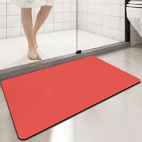 Vista 10 de Tierra de Diatomeas Tapete de Baño Alfombras de Baño Súper Absorbente Secado Rápido Antideslizante Tapete de Baño Delgado Tapetes de Piso de Baño