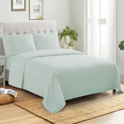 Vista 7 de Sábanas de tamaño King 100% algodón, hechas en Egipto, suaves de 400 hilos para colchón de cama de tamaño King, juego de sábanas y fundas de Gris