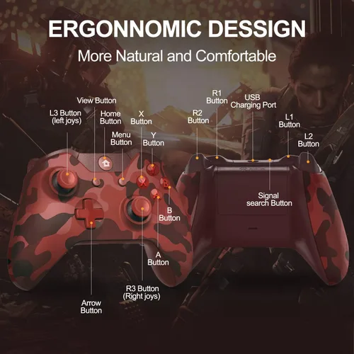 Vista 2 de usergaing Para control Xbox One controlador inalámbrico para Xbox One Xbox Series XS Xbox One XS Windows PC Xbox Elite con conector de auriculares