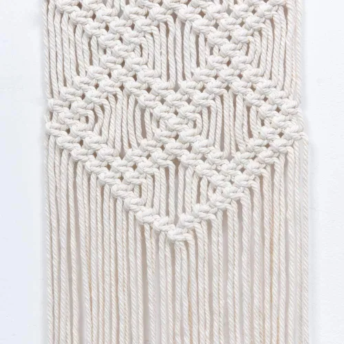 Vista 3 de Ebristar Tapiz de macramé para colgar en la pared, bohemio y chic hecho a mano, arte de pared rústico moderno, decoración del hogar, apartamento