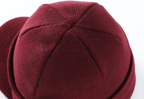 Vista 20 de Home Prefer - Gorro de invierno para hombre con visera, cálida y doble punto.