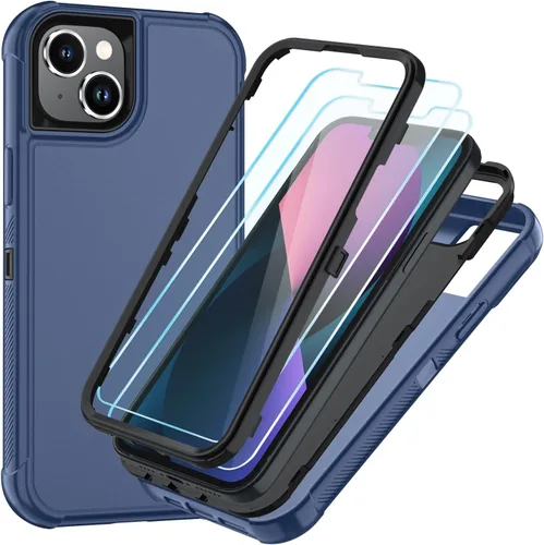 Vista 49 de SunStory Funda compatible con iPhone 11 con protector de pantalla HD, 3 capas de alta resistencia de cuerpo completo, funda protectora híbrida 3