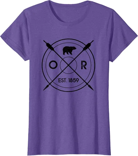 Vista 20 de Oregon Beaver State Bear OR Est. 1859 - Camiseta de regalo, gris, S