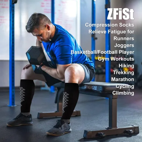 Vista 5 de ZFiSt 25 Calcetín de compresión 20-30mmhg Enfermera Calcetín Edema Varicosa