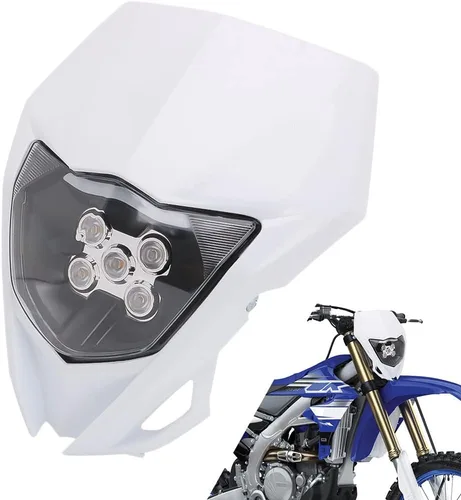 Vista 11 de AnXin - Faro delantero para motocicleta LED universal para YZ125 YZ250 TTR230 YZ250F YZ450F DRZ400 WR250F WR450F, la mayoría de las motocicletas