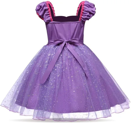 Vista 2 de LITO ANGELS - Disfraz de princesa para niñas pequeñas Halloween Navidad fiesta de disfraces con accesorios