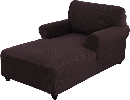 Vista 21 de MIFXIN Funda elástica para tumbona, funda elástica para sofá con doble brazo para sala de estar, dormitorio, diván, protector de muebles, tela Verde