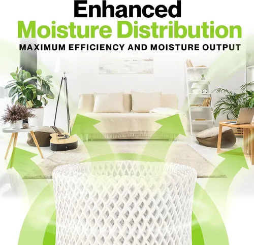 Vista 4 de Durabasics Paquete de 4 filtros humidificadores de alta calidad compatibles con filtros humidificadores Honeywell HAC-504, HAC-504AW y Honeywell