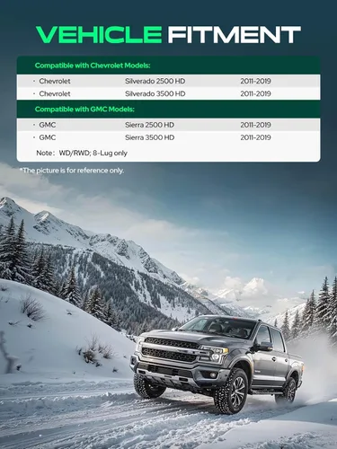 Vista 4 de YHTAUTO Kit de elevación de nivelación frontal de 1-3 pulgadas con herrajes compatible con modelos Chevy y GMC 2011-2019, Silverado Sierra 2500 HD