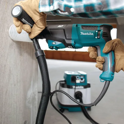 Vista 8 de Makita HR2641X1 SDS-PLUS Martillo giratorio AVT de 3 modos de velocidad variable con caja y amoladora angular de 4-1/2", 1