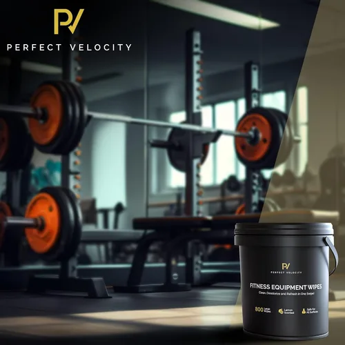 Vista 7 de Toallitas para equipos de fitness con dispensador de cubo reutilizable, 800 toallitas húmedas prehumedecidas con aroma a limón multisuperficie