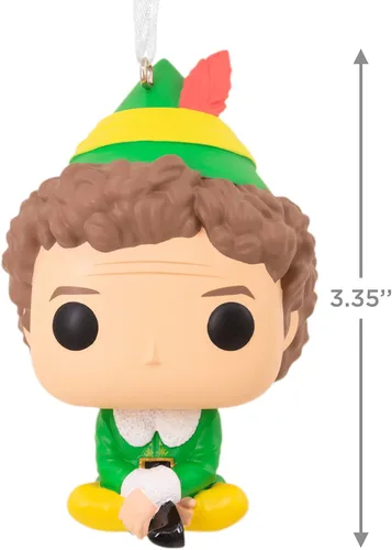 Vista 4 de Hallmark Adorno navideño de Elf Buddy The Elf Funko Pop!
