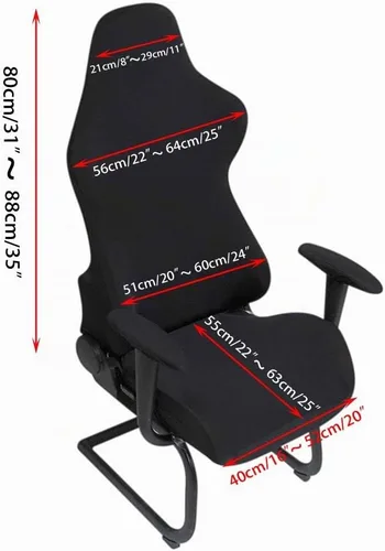 Vista 3 de BTSKY Fundas ergonómicas para silla de juegos de computadora de oficina