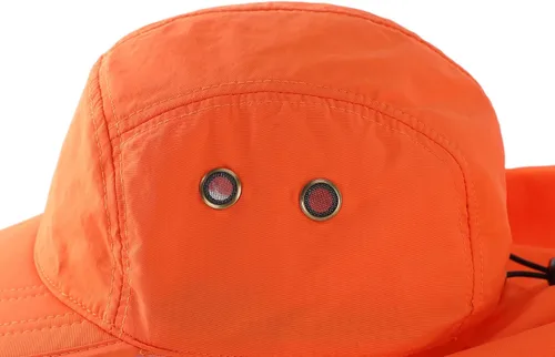 Vista 4 de Connectyle Gorra de protección solar UV para hombre, gorra de senderismo con solapa para el cuello, sombrero de pesca