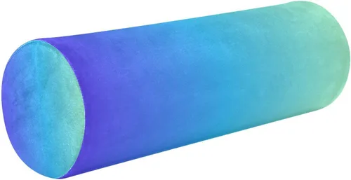Vista 19 de Almohada cervical para el cuello con degradado azul y amarillo, almohada cervical con funda extraíble lavable, almohadas de cuello de espuma