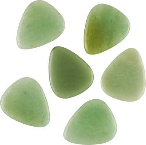 Vista 35 de Púa de Guitarra o Bajo de Piedra Amatista - Calibre Ultra Pesado de 3.0 mm - Forma 351 - Púa Exótica Artesanal de Gema Especial - 1 Paquete