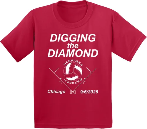Vista 8 de CornBorn Camisetas de voleibol de Nebraska para niños jóvenes Elige tu diseño