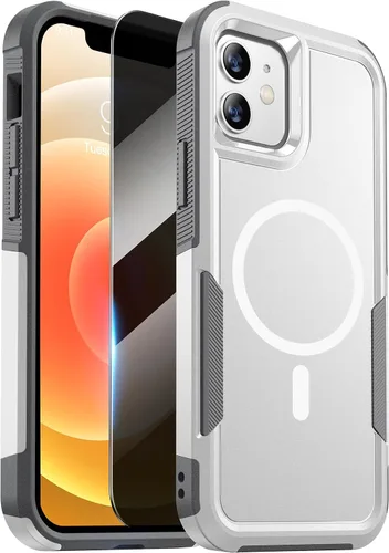Vista 82 de Diaclara Funda diseñada para iPhone 12/iPhone 12 Pro, [con protector de pantalla de privacidad] [antiespía]
