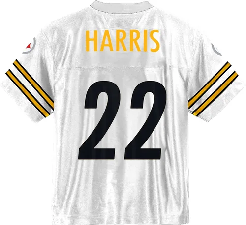 Vista 3 de Outerstuff Najee Harris Pittsburgh Steelers #22 - Camiseta blanca para niños de 8 a 20 años