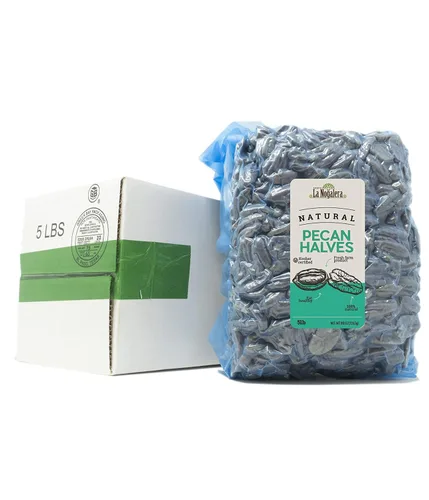 Vista 2 de La Nogalera Pecans - Nueces de nuez crudas, naturales, bolsa sellada al vacío de 5 libras. Comparadas con orgánicas, sin cáscara, sin OMG, sin