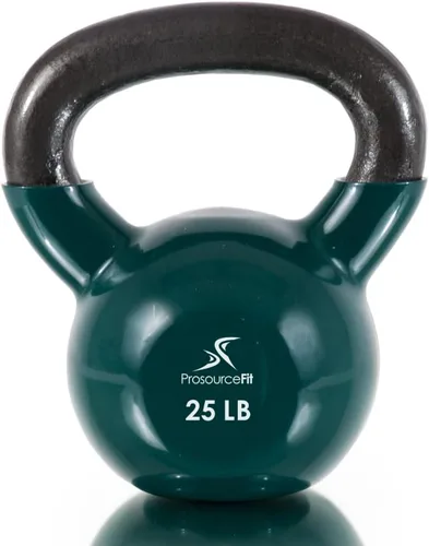Vista 7 de ProsourceFit Vinyl Coated Cast Iron Kettlebells for Full Body Fitness Workouts