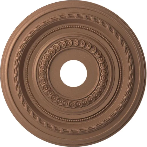Vista 117 de Ekena Millwork CMP10CO Cole Medallón de techo de PVC termoformado (se adapta a toldos de hasta 4 1/4"), 10 "OD x 3 1/2" ID x 3/4" P