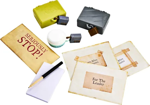 Vista 4 de Juego de mesa Mattel Games, Escape Room in a Box, The Werewolf Experiment, exclusivo de Amazon