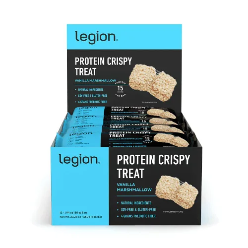 Vista 10 de Legion Barra de proteína de masa de galletas con chispas de chocolate, barras de proteína de suero de leche 100% bajas en azúcar, altas en proteínas