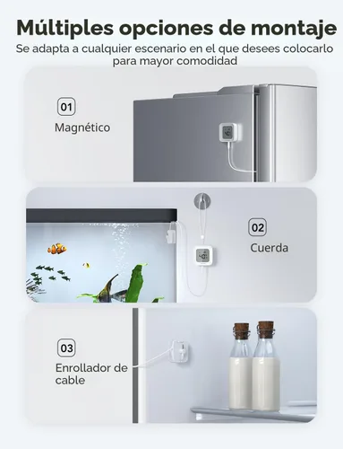 Vista 6 de GoveeLife Termómetro Bluetooth para refrigerador con pantalla LCD, paquete