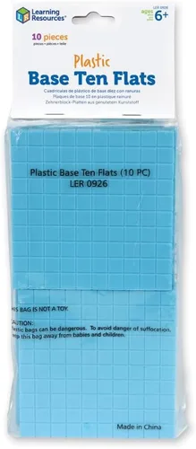 Vista 7 de Learning Resources Cubo Base Diez de Plástico Azul, Matemáticas Tempranas, Educación en Casa, Juguetes de Conteo, Edades 6+
