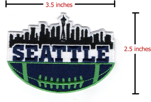 Vista 2 de MJshop29 Seattle City - Parches para planchar para ropa, mochilas, jeans, motocicleta, parche para coser chaquetas personalizadas, sombreros, bolsas