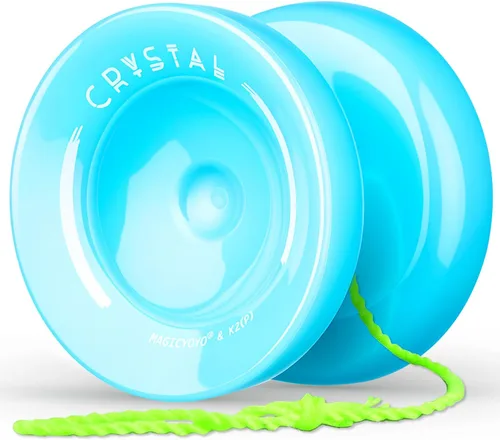 Vista 15 de MAGICYOYO Responsive Yoyo Professional K2 Crystal, Yo yo de doble propósito para niños y jugadores avanzados, yoyos degradados de plástico con 12