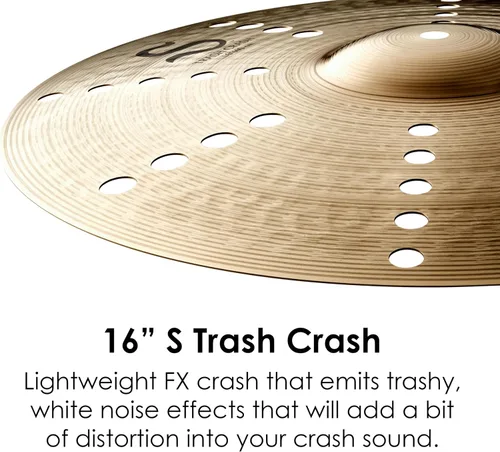 Vista 3 de Zildjian Platillo de choque de basura S16TCR de 16" S