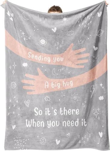 Vista 11 de Afterprints Regalos para recuperarse para mujeres y hombres, manta de abrazo/sanación, regalos para pensar en ti/cuidado del cáncer/simpatía/después