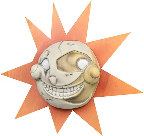 Vista 6 de Máscara de sol y luna, máscara de oso payaso, disfraz de Halloween, accesorio de cosplay