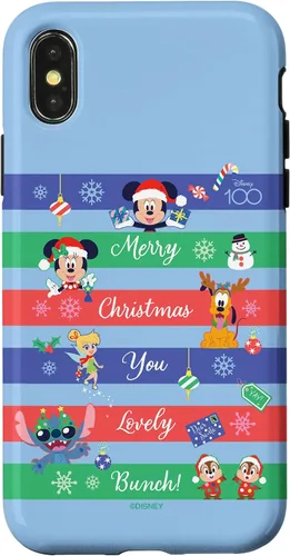 Vista 5 de Funda para iPhone 16 Disney 100 Mickey & Friends Merry Christmas You Lovely Bunch