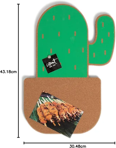 Vista 7 de U Brands Tablón de anuncios de corcho de cactus en maceta, 12 x 17 pulgadas
