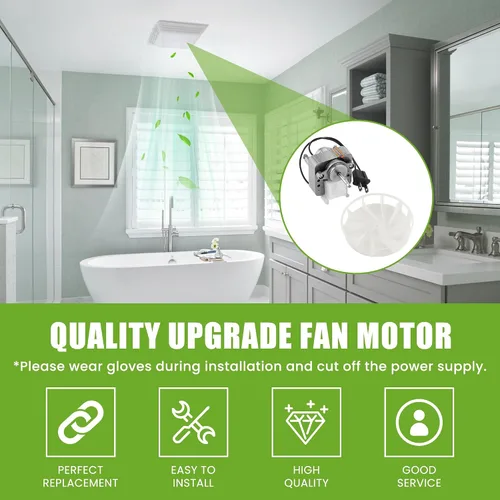 Vista 6 de AMI PARTS S99080166 BP28 Motor de ventilador de baño de repuesto para Bro-an Nu-Tone 655 657 658 679 Motor de ventilador de baño 70CFM 120V 60Hz 1.4