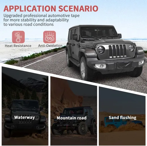 Vista 9 de RT-TCZ para guardabarros de puerta Wrangler JL 4 puertas, protector de entrada de puerta para Jeep Wrangler JL JLU Gladiator JT 2018 2019 2020 2021