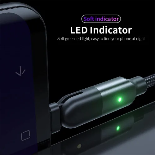 Vista 5 de navor Cable de carga y transferencia de datos USB tipo C de 3.9 ft con cabezal giratorio de 180 °, compatible con teléfonos Samsung/LG/Moto/LG